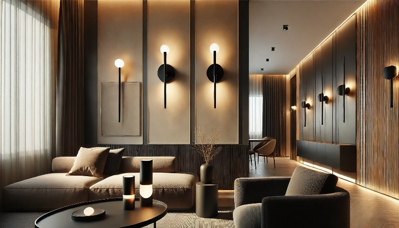 Apliques de pared negros: ¿Cómo integrarlos en tu diseño interior?
