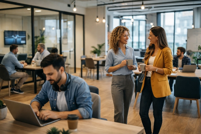 Coworking moderno: networking, salas equipadas y entornos diseñados para crecer