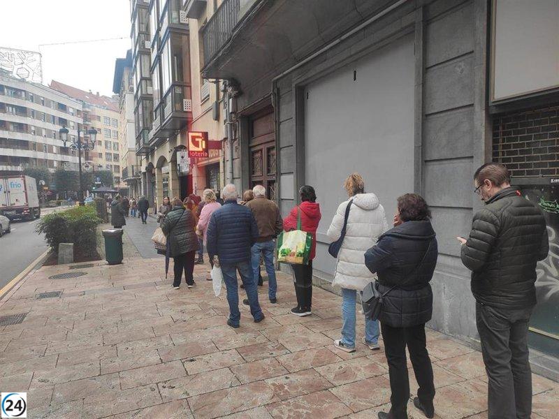 Los asturianos encabezan el ranking de gasto medio en el Sorteo de 'El Niño', con 29,76 euros por persona.