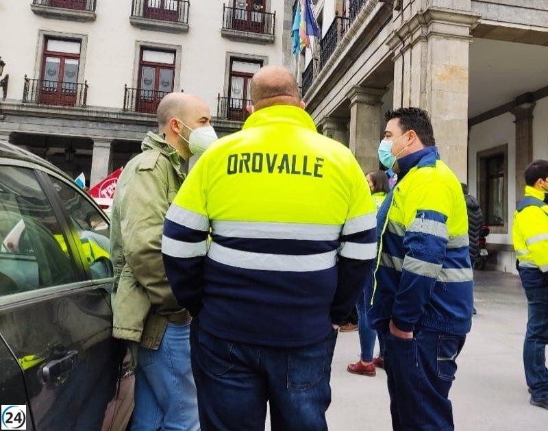 Orovalle se complace con el acuerdo que finaliza la huelga entre la empresa y los trabajadores