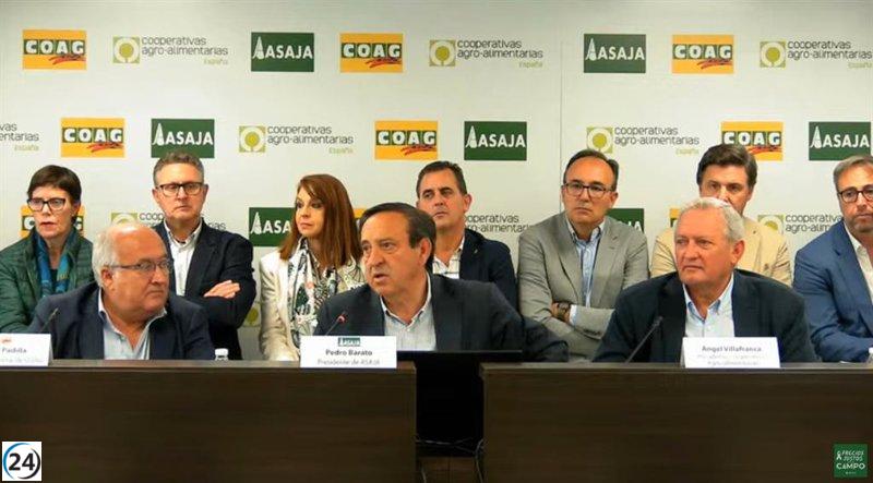 Amenaza de movilizaciones de agrupaciones agrícolas al Gobierno por la crisis del campo