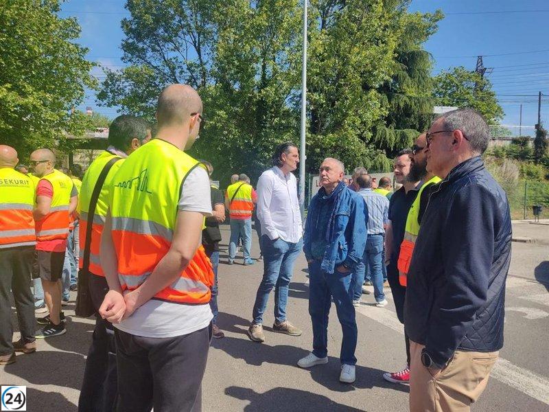 Pepe Álvarez de UGT amenaza a Saint Gobain con enfrentarse utilizando todos los medios disponibles.