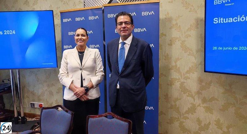 Asturias experimentará un crecimiento del 2,3% y 2% en 2024 y 2025 respectivamente, según BBVA Research.