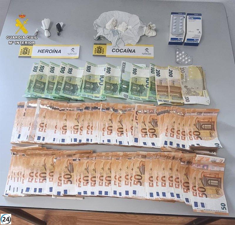 Detienen en Pravia a un individuo por narcotráfico, según la Guardia Civil.