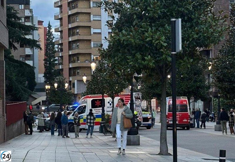 Atropello en Oviedo deja a dos heridos.