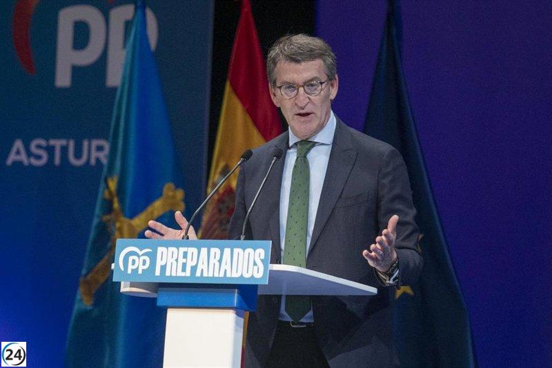 Feijóo convoca a los líderes regionales del PP en Asturias para exhibir su 