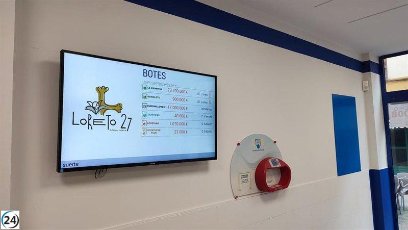 El sorteo de La Primitiva otorga 444.828 euros en Avilés.