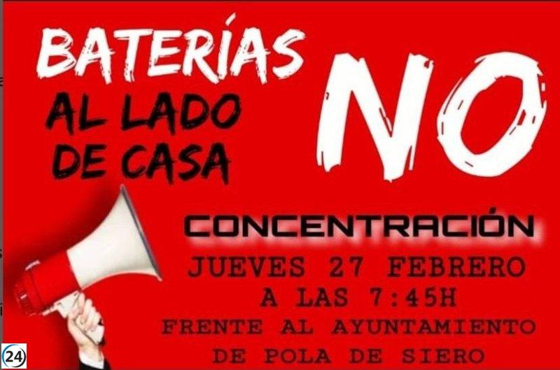 Habitantes de Siero protestarán este jueves frente al Ayuntamiento contra planes de baterías.