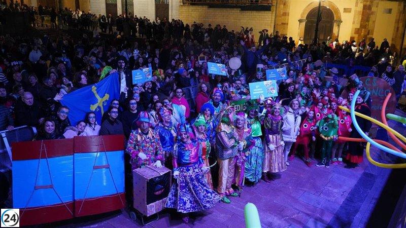 'Hulk' y 'Dioses del Nilo': los grandes triunfadores del Carnaval de Oviedo.