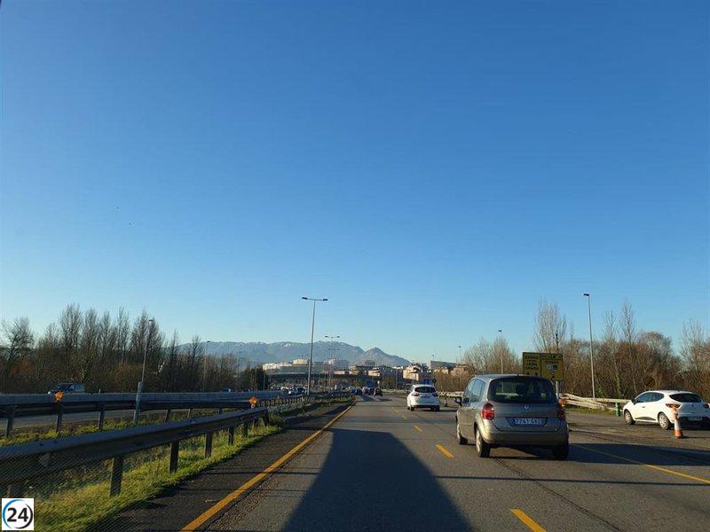 Un solo lesionado leve en 38 incidentes viales durante el fin de semana en Asturias.