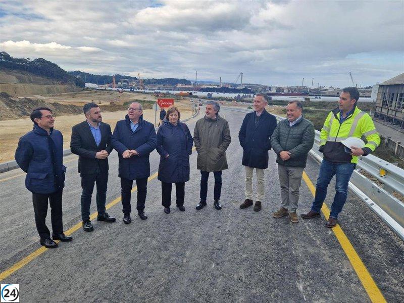 Inaugurada la primera etapa del nuevo recorrido AS-328 entre Avilés y Faro Peñas.