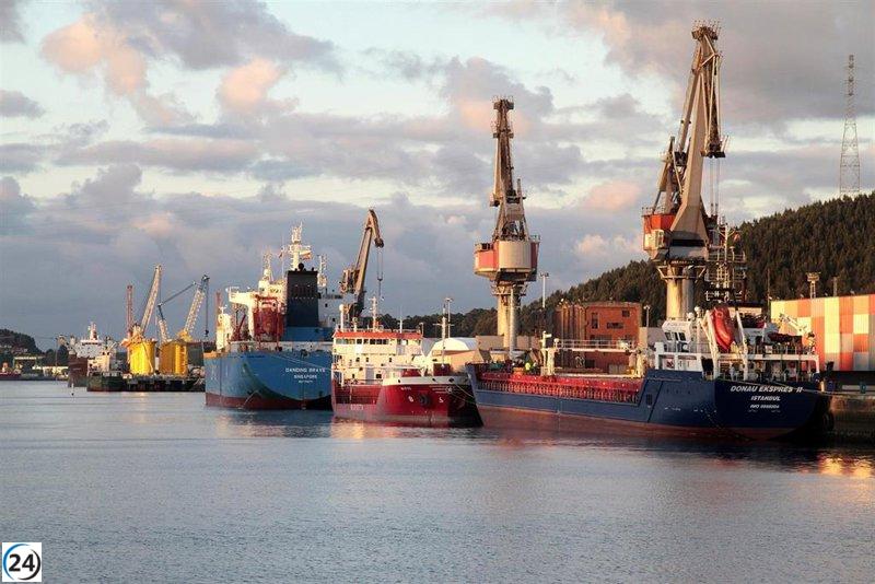 Aumento significativo en el tráfico del Puerto de Avilés, cerca de 800.000 toneladas en los primeros dos meses del año.