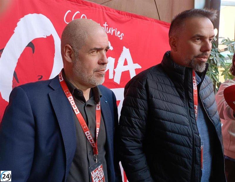 José Manuel Zapico continúa al frente de CCOO en Asturias tras su reelección.