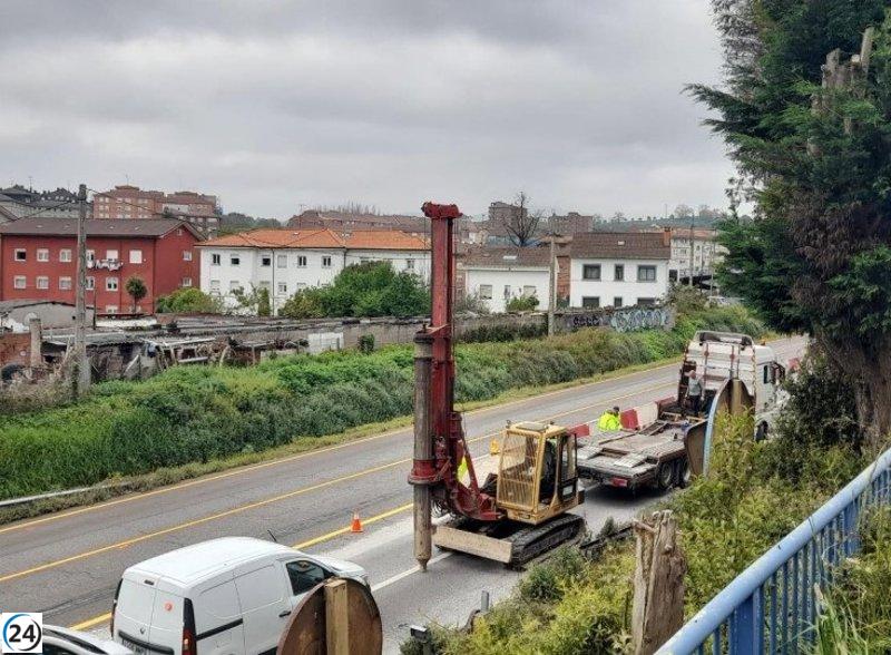 El gobierno inicia trabajos para mitigar el ruido en la N-632 en Avilés.