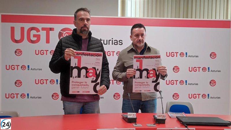 CCOO y UGT exigirán mejoras laborales y sociales en su manifestación del 1 de mayo.
