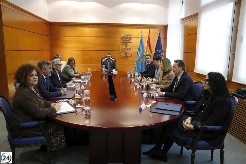 Gobierno amplía acuerdo con Adif y Langreo para la integración ferroviaria.