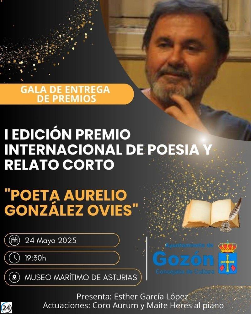 Luanco celebra la primera edición del Premio Internacional de Poesía y Relato Corto 'Aurelio González Ovies'.
