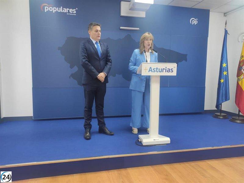Llamazares del PP critica la falta de ancho internacional en la variante de Pajares.