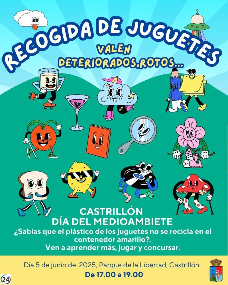 Castrillón celebra el Día del Medio Ambiente con actividades de reciclaje y juegos ecológicos.