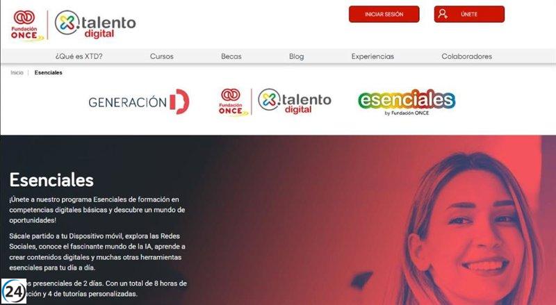 Fundación ONCE lanza 53 cursos de habilidades digitales en Asturias.