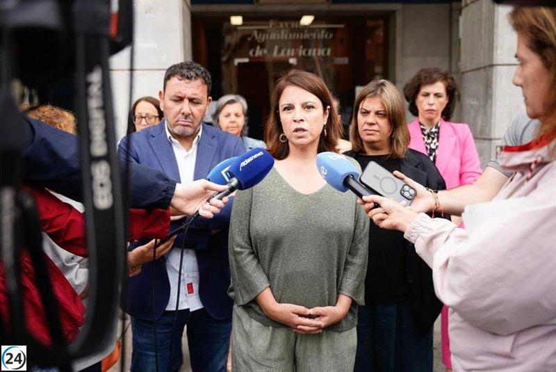 Lastra califica el asesinato de Laviana como un caso de violencia de género y solicita a la población que reporte cualquier indicio.