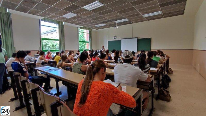 Más de mil estudiantes de Asturias participarán en la PAU extraordinaria del 7 al 9 de julio.