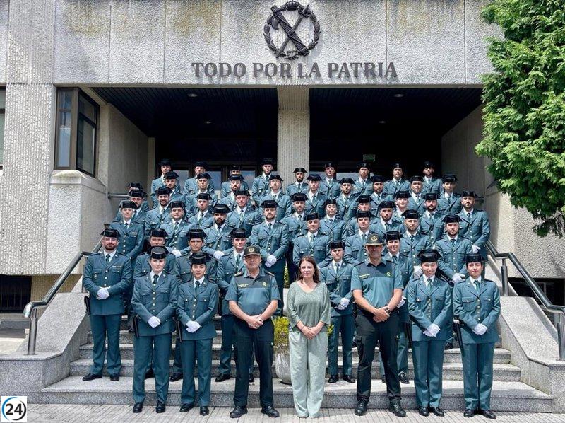 Cuarenta y ocho nuevos guardias civiles se unen a la Comandancia del Principado.