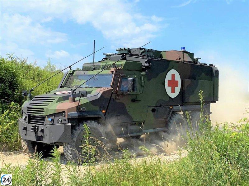 GDELS proporciona el vehículo médico blindado 'EAGLE 6x6' a las tropas alemanas.