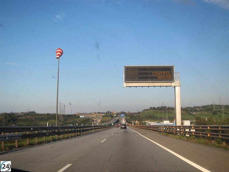 Radar de El Caleyo en Oviedo lidera las multas en Asturias con casi 20.000 denuncias en 2024.