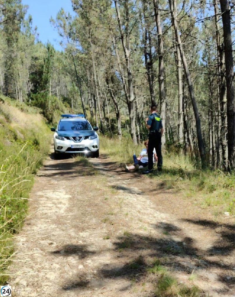Mujer de 60 años atendida por golpe de calor mientras caminaba en Illano, Asturias.