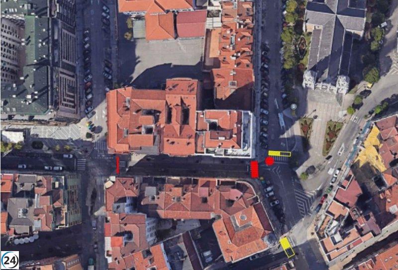 Corte de acceso a La Cámara en Avilés por obras hasta el 31 de julio.