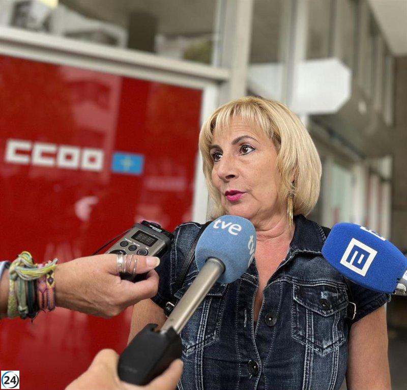 CCOO celebra la disminución del desempleo en Asturias, pero advierte que 48,429 parados es insostenible.