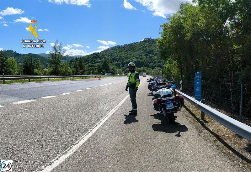 Fallece un hombre de 33 años en un accidente en la A64, cerca de Pola de Siero.