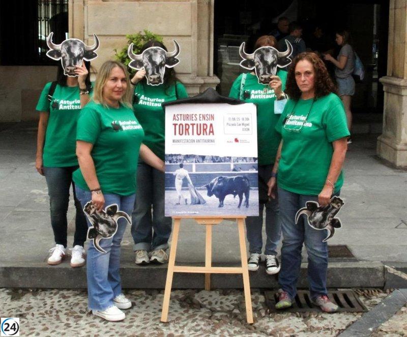 Asturias Antitaurina resalta el respaldo popular a la protesta del 17 de agosto en Gijón.