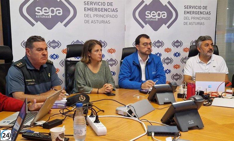 Barbón refuerza compromiso de Asturias con la prevención y control de incendios forestales.