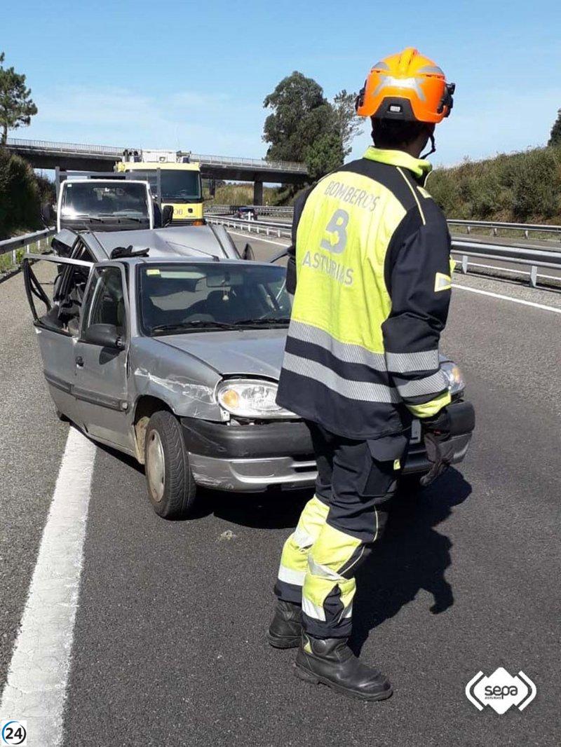 Fallece un anciano en un siniestro vial en la A-8, cerca de Querúas.