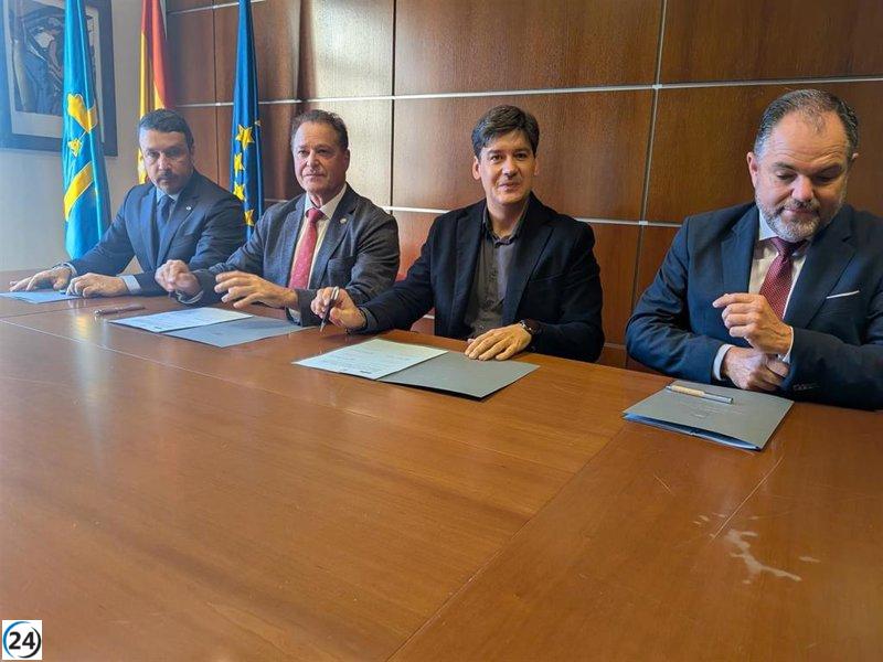 Asturias y cámaras de comercio establecen acuerdo para apoyar el relevo generacional en el comercio local.
