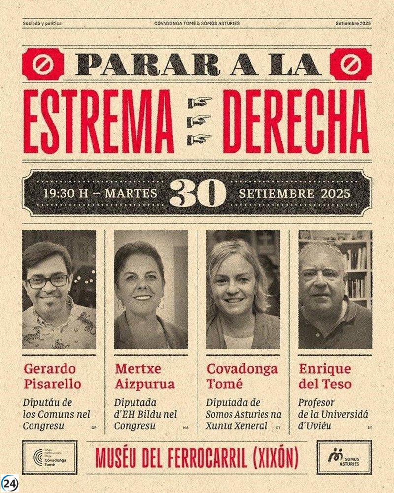 Líderes de izquierda se reúnen en Gijón para debatir sobre la amenaza de la extrema derecha