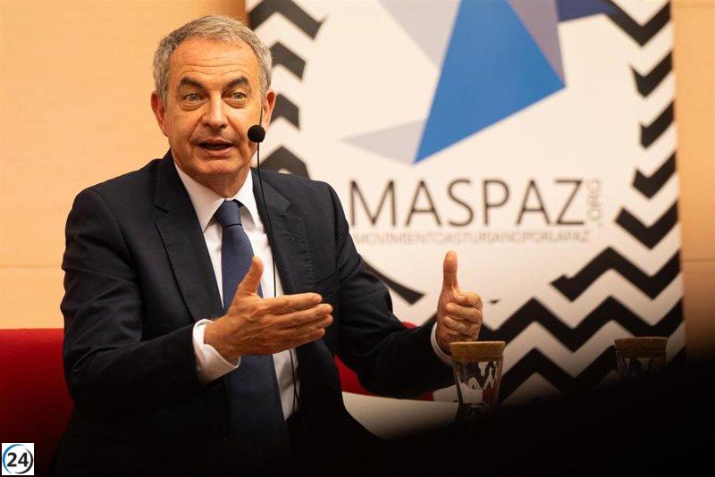 Zapatero advierte sobre el impacto permanente del conflicto en Gaza en la humanidad.