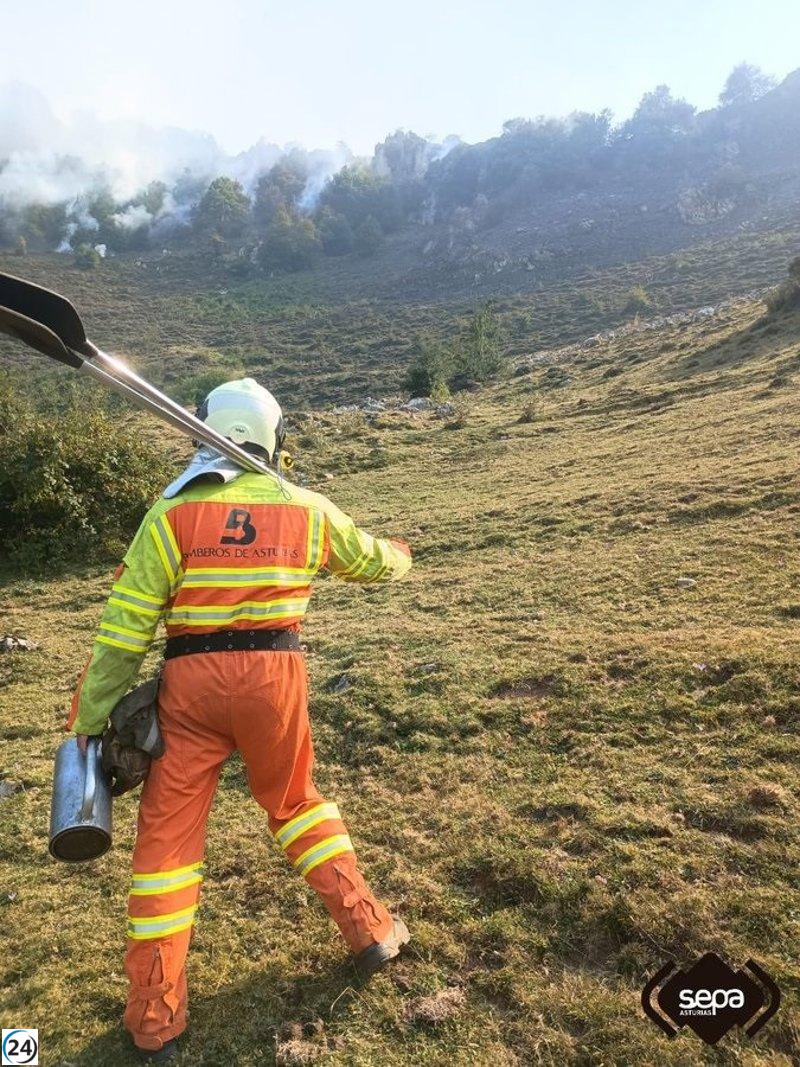 La Guardia Civil rastrea a dos sospechosos por incendios forestales.