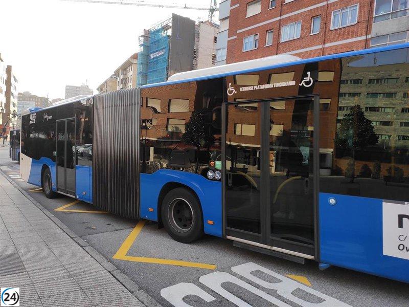 Aumenta un 5,9% el uso del autobús urbano en Asturias durante agosto.