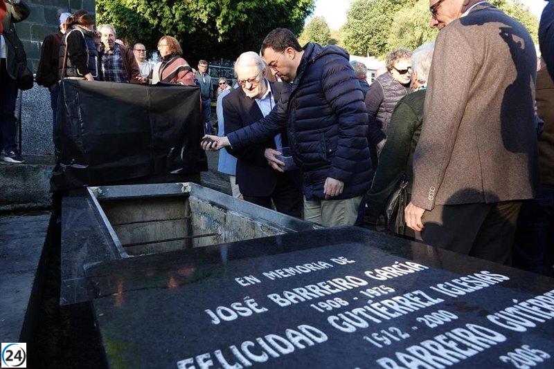 Barbón insta a la unidad en el tributo a José Barreiro en Sama de Langreo: 