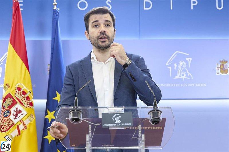 Podemos, PP y Sumar unen fuerzas en el Congreso para abolir peajes en la autopista del Huerna, Asturias.