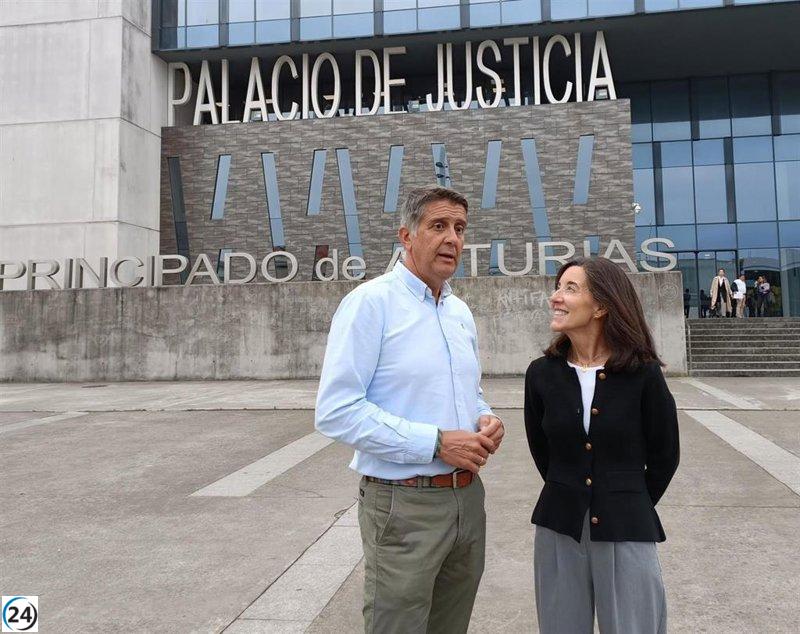 Cifuentes exige a Barbón el refuerzo prometido para el juzgado de Violencia de Género.