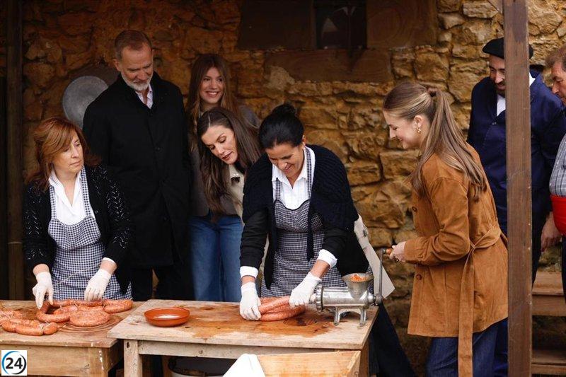 Valdesoto fascina a la Familia Real con su patrimonio cultural y tradiciones.