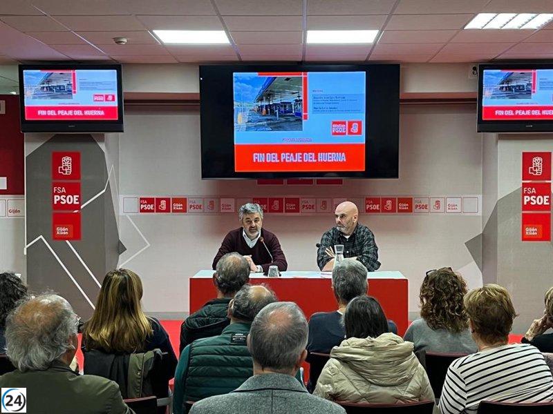 García (PSOE) pide redirigir camiones a Aboño y reactivar el viejo túnel.