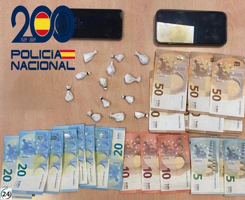 Capturado un individuo en Oviedo por narcotráfico.