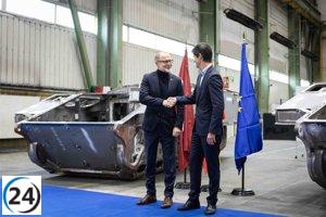 Letonia considera expandir la cooperación con Santa Bárbara Sistemas tras asegurarse 80 vehículos blindados Hunter.