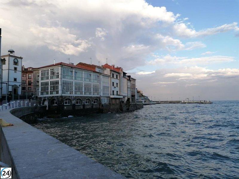 Asturias se prepara para una navidad invernal con fuertes lluvias y mares agitados.