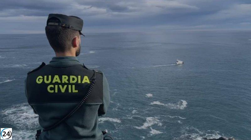 Guardia Civil halla otra caña del pescador desaparecido en Coaña.